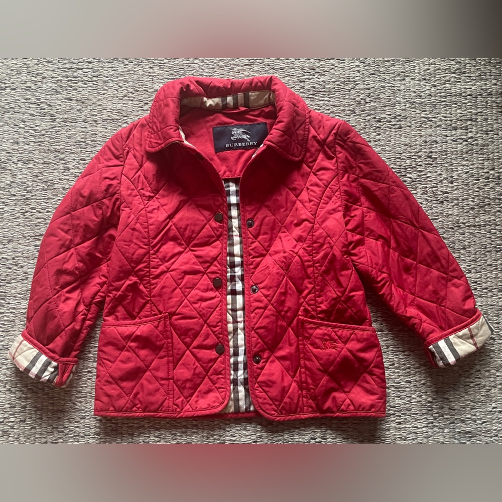 Authentic Burberry Red Coat - 4T